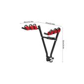 Suport biciclete auto pe carlig remorcare 3 biciclete 60 kg pliabil demontabil  Cod: ACBR2401