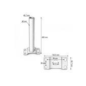 Suport fixare brat lampa iluminat stradal Ø48mm 480mm Cod: DISSU48