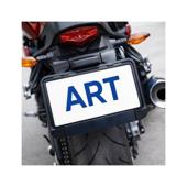 Suport numar Moto - ATV compatibil placute inmatriculare Romania Tip C 240 x 130 mm