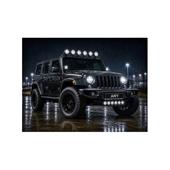 Suport numar auto cu proiector LED tip lupa 130W 20000 lumeni telecomanda alb/galben 12-24V Cod: LX-GL11