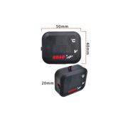 Termometru 4 in1 + mufa bord incarcator USB 3A + voltmetru 12V  Cod: DS4030