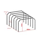 Tunel LED detailing auto 1470W, 6000K alb rece, 4000x5244 mm Cod: HEX5