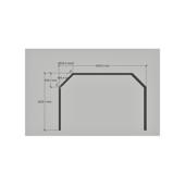 Tunel LED detailing auto 1470W, 6000K alb rece, 4000x5244 mm Cod: HEX5