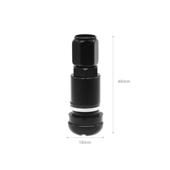 Valve metalice negre compatibile turisme si autoutilitare 4 bucati set Cod: NG-MS-525