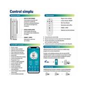 Ventilator inteligent WiFi cu recuperare de caldura si senzor de umiditate 220V Cod: AV-TTW5-W HU
