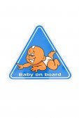 Abtibild "Baby on Board" triunghi albastru