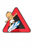 Abtibild "Baby on Board" triunghi rosu