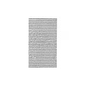 Abtibild cu pietricele in relief - Negru