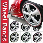 Abtibild jante culoarea rosu  0,64 cm X 9,6m