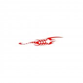 Abtibild SCORPION rosu reflectorizant AN11