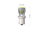 Bec 2 faze  BAY15D T.V. P21/5W  14SMD 2835 12V CANBUS  nonpolar 280 lumen Lumina alba  Cod: SPTA3-1157-W