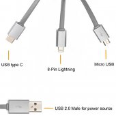 Cablu USB - LIGHTNING 3.1A PREMIUM