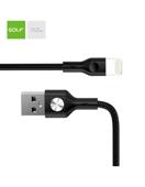 Cablu USB - Iphone Lightning 1 metru 3A negru Cod:GC-60I/ GC-71