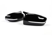 Capace oglinda tip BATMAN compatibile cu BMW Seria 4 2020 G22 - G23 - G26 negru lucios Cod:BAT10014