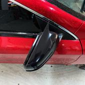 Capace oglinda tip BATMAN compatibile Mercedes Benz Seria CLA W117 2013-2018 negru lucios Cod:BAT10040