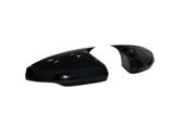 Capace oglinda tip BATMAN compatibile Volkswagen Polo MK6 2018-2021 negru lucios BAT10096