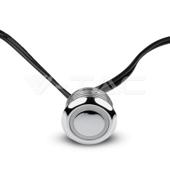 Comutator LED Touch si Dimer Argintiu + Cablu Negru COD: 3341