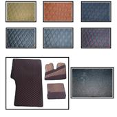 Covor auto imitatie piele romb dedicat MERCEDES SPRINTER III 2018 - Negru cusatura Neagra-COV02NN