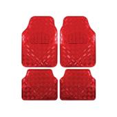 Covoare  auto  interior aluminiu rosu Cod:SR-L002