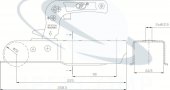 CUPLA REMORCA PATRATA  800 KG 800I (profil bara patrata 60,50) RTK
