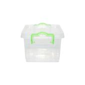 Cutie depozitare 1.5L cu capac din plastic, transparenta 210x140x100mm Cod: DISLK08