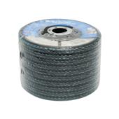 Disc lamelar abraziv cu zirconiu pentru taiat si polizat metal, inox P120, 125mm  Cod: BK77201