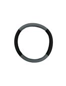 Husa volan marime M 38cm  diverse culori Cod:T888 - Negru+Gri