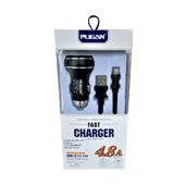 Incarcator auto 4.8A cu cablu tip lightning 12-24V Cod: PG-260I PREMIUM