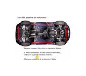 Kit banda LED SMD sub masina cu telecomanda  Cod: LE55RGB / FS-001