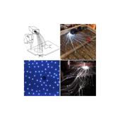 Kit fibra optica plafon instelat LED  RGB cu telecomanda si sursa de alimentare 0,75mm 295 fire 3 metri 12V  Cod: HH-2953