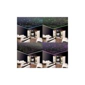 Kit fibra optica plafon instelat LED  RGB cu telecomanda si sursa de alimentare 0,75mm 295 fire 3 metri 12V  Cod: HH-2953