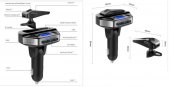 Kit modulator MP3 + Handsfree cu casca bluetooth 12V. COD: V6