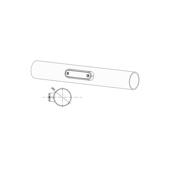 Lampa gabarit 110x30.5, LED, alba, 12-36V, Fristom Cod: FT-045B