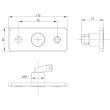 Lampa gabarit 110x45, LED, galbena, 12-36V, MD-013-Z Fristom