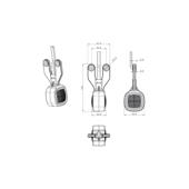 Lampa gabarit cu brat 102mm LED Fristom Cod: FT-141