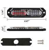 Lampa LED profesionala  stroboscopica 12V-24V Cod:O-86-12LED - Rosu-Albastru
