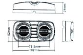 Lampa SMD 4002-3 Lumina:alba Voltaj: 24V Rezistenta la apa: IP66