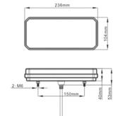 Lampa stop camion LED cu semnalizare dinamica SL-5005 12-24V