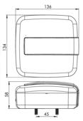 Lampa stop patrata LED SMD 202101-D 24V
