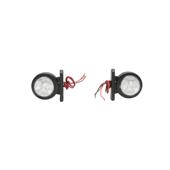 Lampi laterale de gabarit cu LED 12/24V, rosu-alb  Cod: BK69445