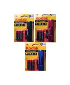 Lanterna KODAK  9 LED-URI, 46 lumeni, raza de actiune  25 m, IP62,3 baterii AAA ,diverse culori - Rosu