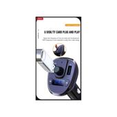 Modulator MP3 SMART cu functie handsfree auto Bluetooth si incarcator auto 18W 12V-24V Cod: XO-BCC05