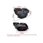 Ornament de toba compatibil Mercedes AMG GLC , GLE, Clasa C W205 W206,Clasa E,Clasa S -Carbon Lucios Cod:TY-H107