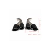 Ornament de toba compatibil Porsche Cayenne 92A Facelift (10/2014-2017) GTS Design -Negru Cod:D106