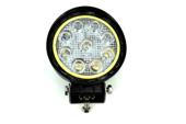 Proiector LED CH07-02 rotund 27W cu angel eyes ALB, Spot Beam 30° 12/24V LW015