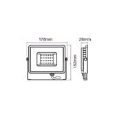 Proiector LED de 30W Cip SMD SAMSUNG Corp Gri 6400K COD: 456
