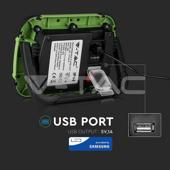 Proiector LED Reîncărcabil Cip SAMSUNG 20W USB + SOS Funcție IP44 4000K COD: 20039
