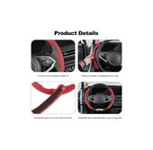 Set 2 ornamente volan Alcantara  diverse culori  Cod: FS-12 - Rosu FS-1201