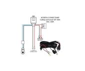 Set 2 proiectoare albe 12V si cablaj FLEX Cod:LA1023+HAL109