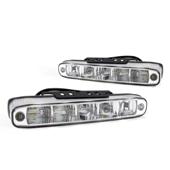 Set 2 proiectoare DRL 12/24V, 5 LED-uri, DRL506HP Amio Cod: 01522